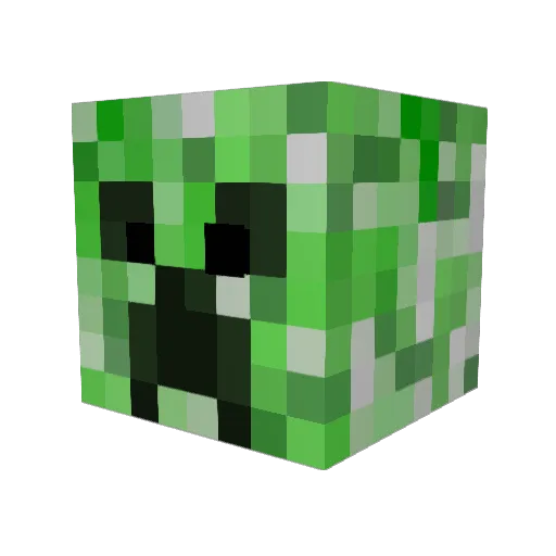SaiyanBack Minecraft avatar head, 3D render