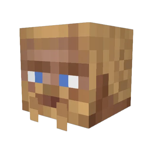 SaiyanSquad4 Minecraft avatar head, 3D render