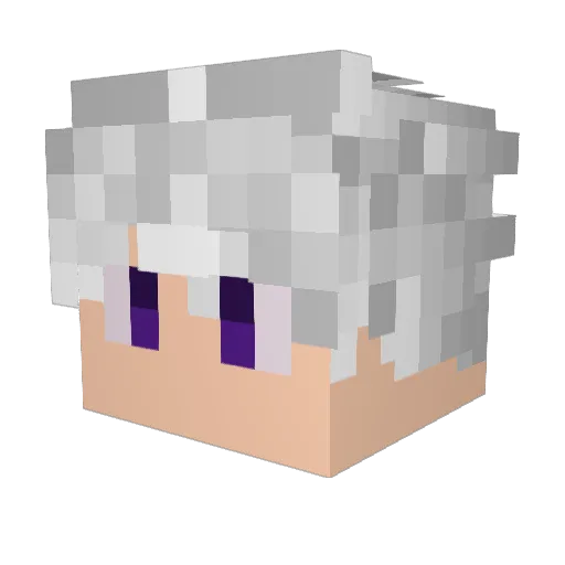 SaizTk Minecraft avatar head, 3D render