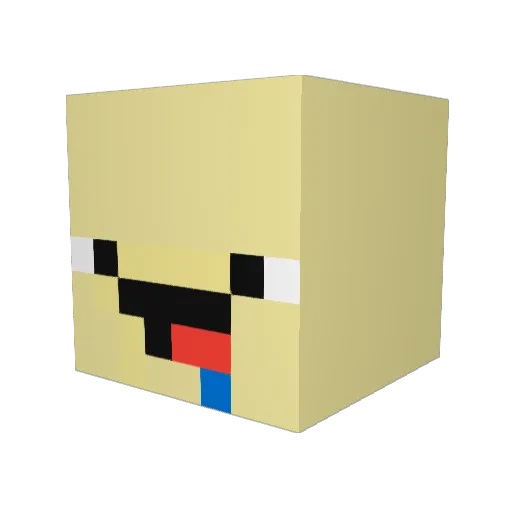 Sajdaku123 Minecraft avatar head, 3D render