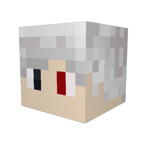Saji92i Minecraft avatar head, 3D render