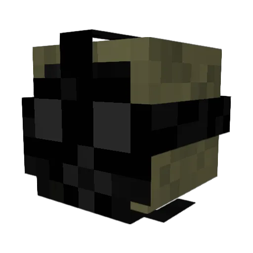 Sajilz Minecraft avatar head, 3D render