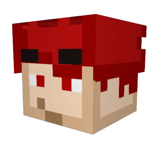 Sajin Minecraft avatar head, 3D render