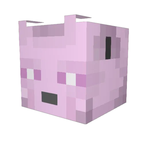 SajjyPud Minecraft avatar head, 3D render
