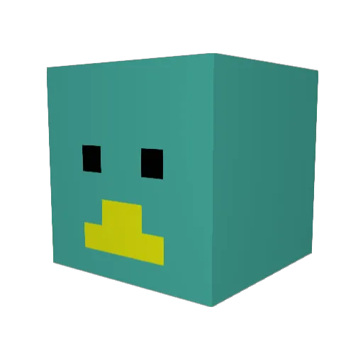 SajoR7 Minecraft avatar head, 3D render