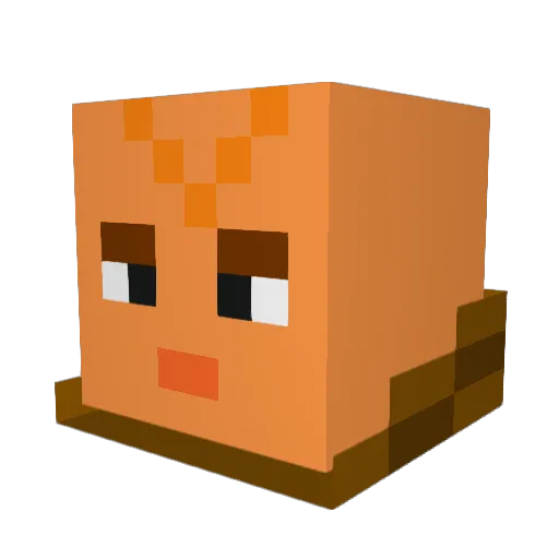 Saka1991 Minecraft avatar head, 3D render