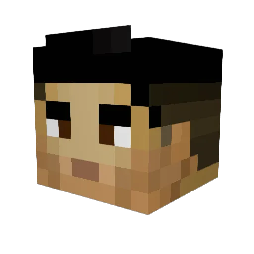 Saka522522 Minecraft avatar head, 3D render