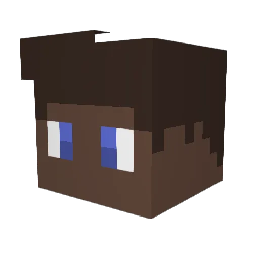 SakaDK Minecraft avatar head, 3D render