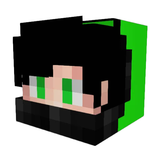 SakaGames Minecraft avatar head, 3D render