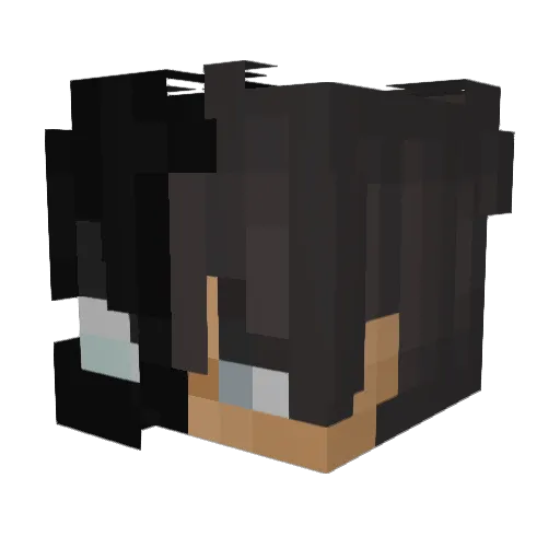 Sakai_03 Minecraft avatar head, 3D render