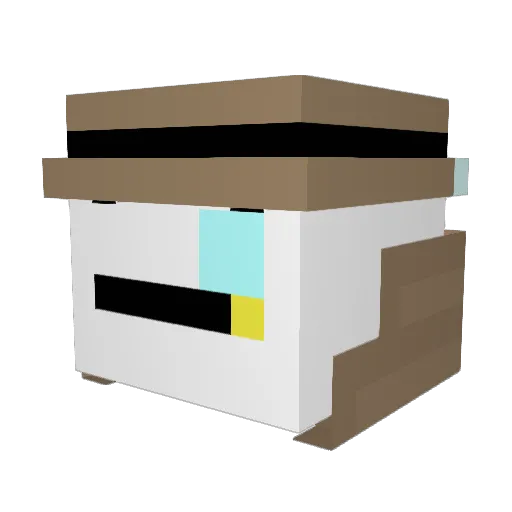 Sakaizava Minecraft avatar head, 3D render