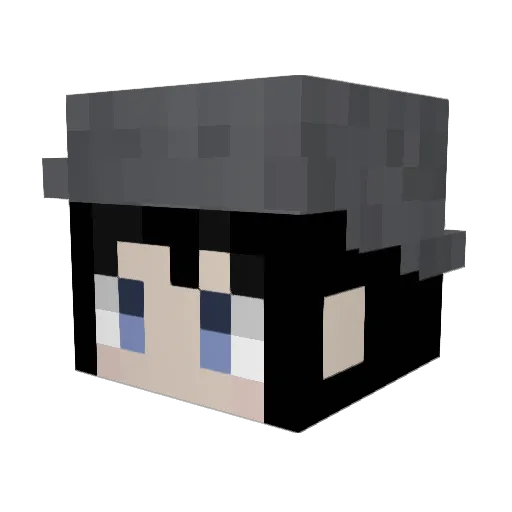 Sakaki333 Minecraft avatar head, 3D render