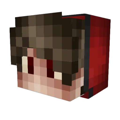 SakarDamla Minecraft avatar head, 3D render