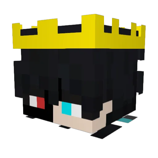 Sakayowski Minecraft avatar head, 3D render