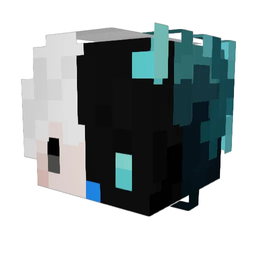 Sakazz Minecraft avatar head, 3D render