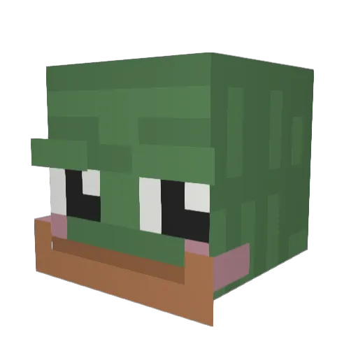 Saken__ Minecraft avatar head, 3D render