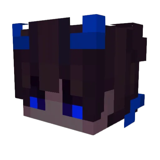 Sakennn Minecraft avatar head, 3D render