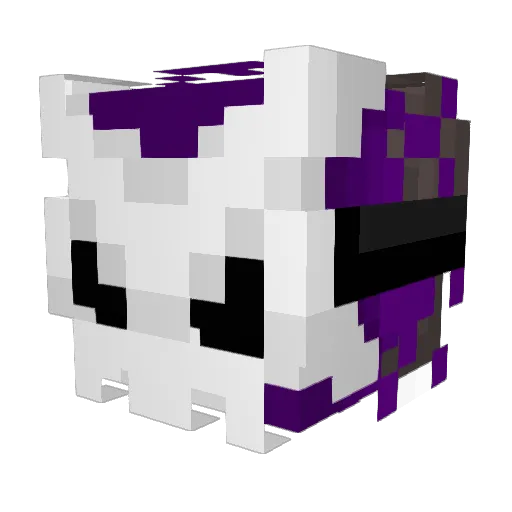 Sakeyron Minecraft avatar head, 3D render