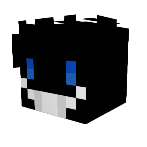 Sakeyxd Minecraft avatar head, 3D render