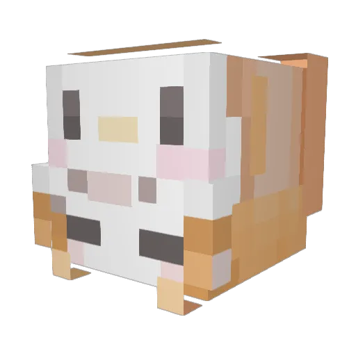 Saki_Han Minecraft avatar head, 3D render