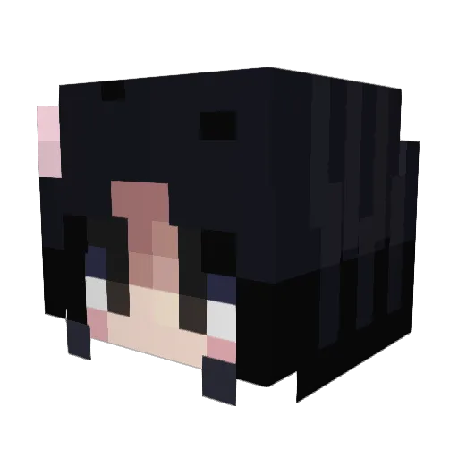 Saki_Kazuha Minecraft avatar head, 3D render