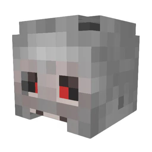 Saki_si Minecraft avatar head, 3D render