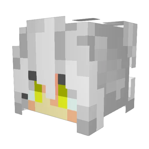 Sakit4444 Minecraft avatar head, 3D render