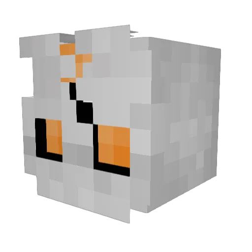 SakkaiRiff Minecraft avatar head, 3D render