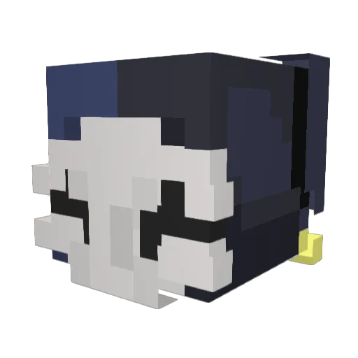 Sakkechu99 Minecraft avatar head, 3D render