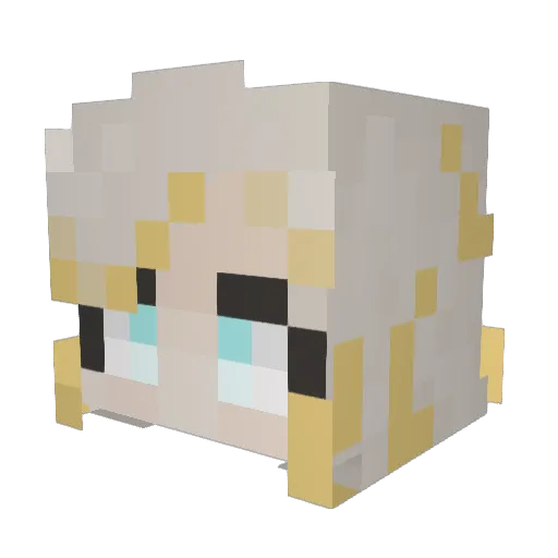 Sakky__ Minecraft avatar head, 3D render
