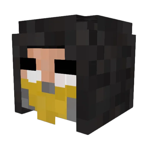Sakor5 Minecraft avatar head, 3D render