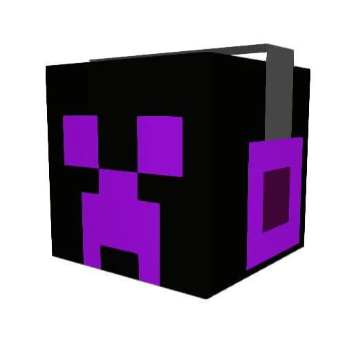 Sakryus Minecraft avatar head, 3D render