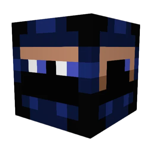 Saksilve Minecraft avatar head, 3D render
