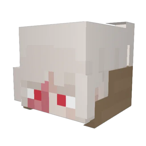Saku74_ Minecraft avatar head, 3D render