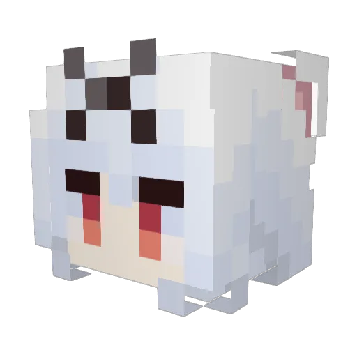 Sakui_Astrid Minecraft avatar head, 3D render