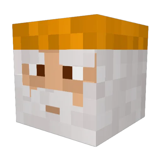 Sakulmiek Minecraft avatar head, 3D render