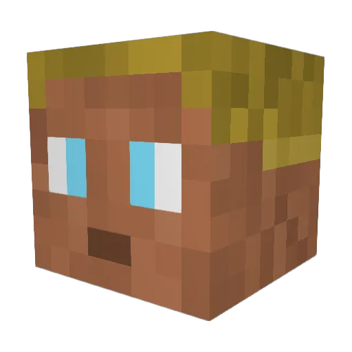 Sakum0 Minecraft avatar head, 3D render