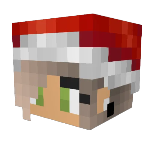 Sakura10 Minecraft avatar head, 3D render