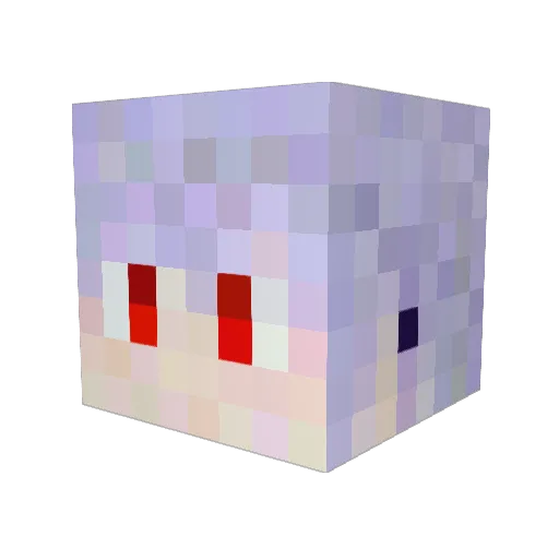 Sakura1993 Minecraft avatar head, 3D render