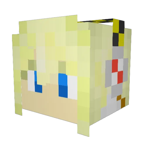 SakuraCinnamon Minecraft avatar head, 3D render