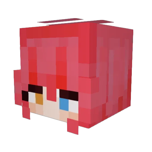 SakuraHana101 Minecraft avatar head, 3D render