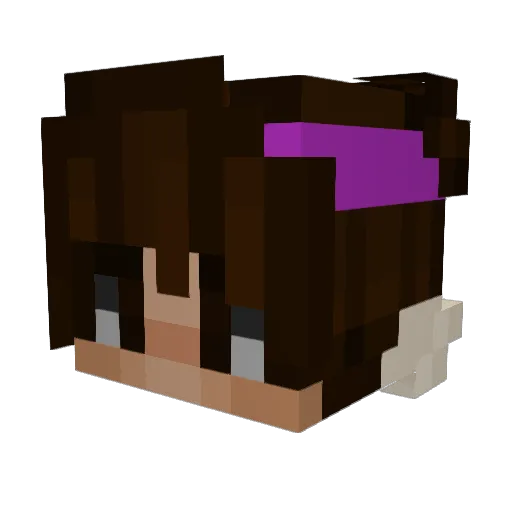 SakuraIsha Minecraft avatar head, 3D render