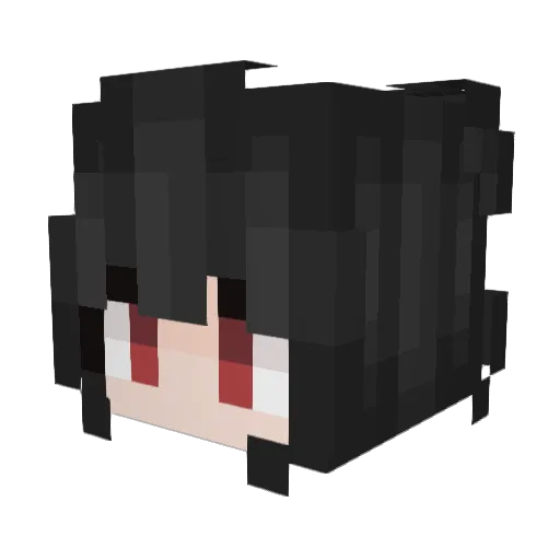 SakuraLi9 Minecraft avatar head, 3D render
