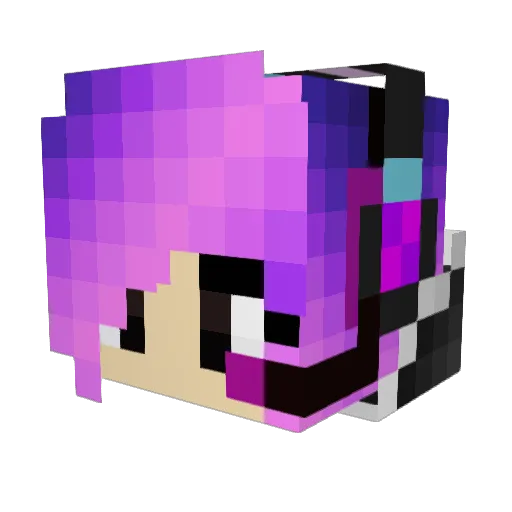 SakuraMango69 Minecraft avatar head, 3D render