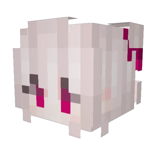 SakuraMaybe0725 Minecraft avatar head, 3D render