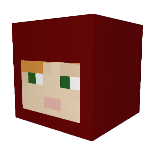 SakuraMel87 Minecraft avatar head, 3D render