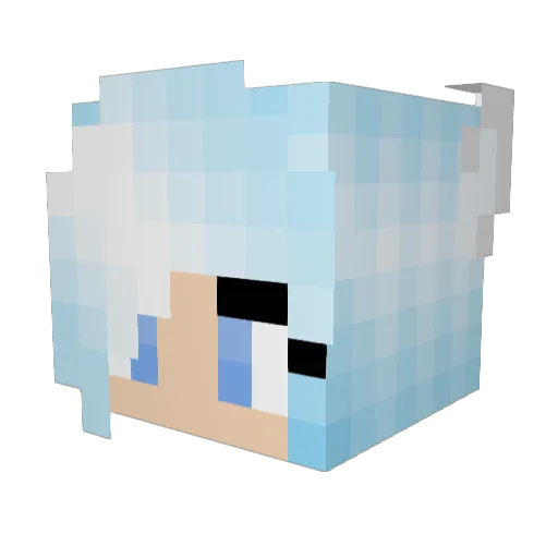 SakuraPeach567 Minecraft avatar head, 3D render