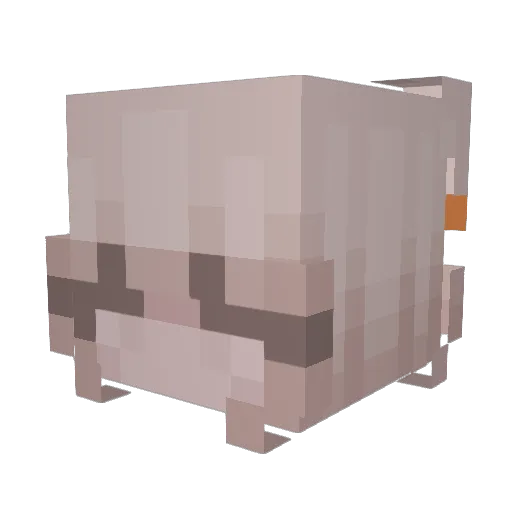 SakuraSempai Minecraft avatar head, 3D render