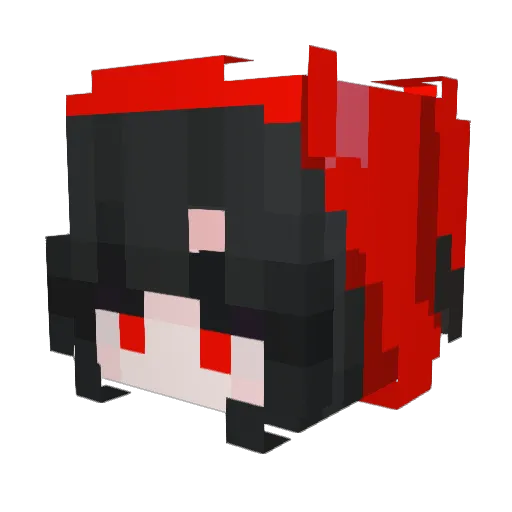 SakuraSound00 Minecraft avatar head, 3D render
