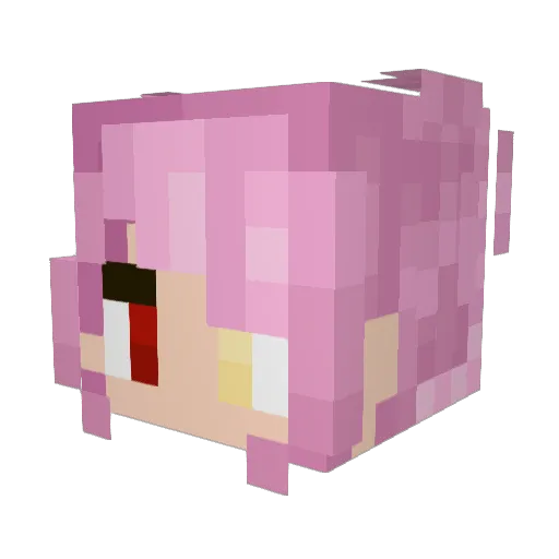 Sakura_Gamer19 Minecraft avatar head, 3D render